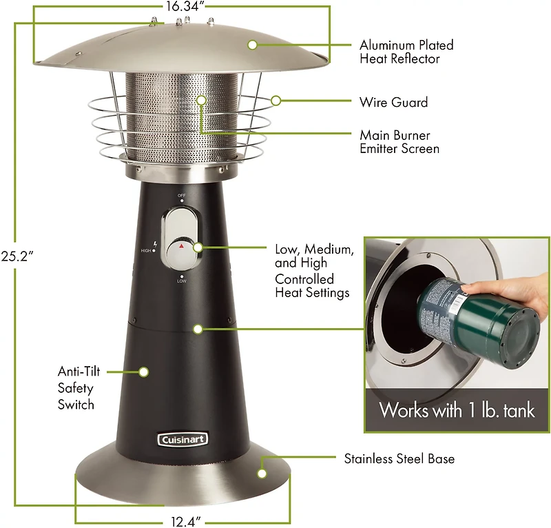 Cuisinart Tabletop Patio Heater