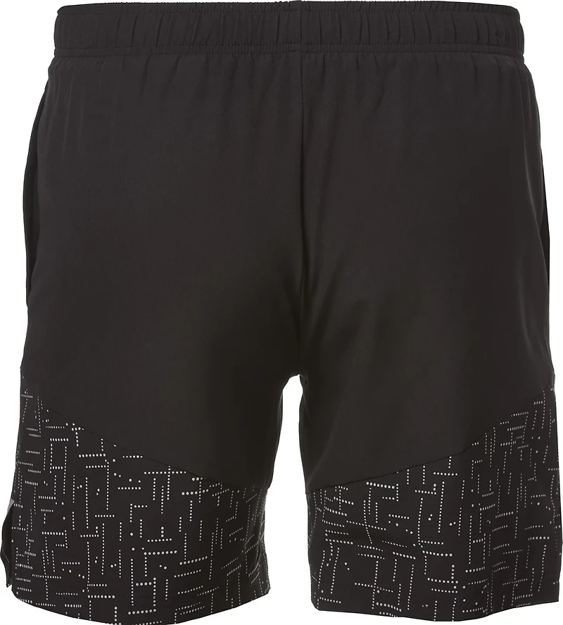 BCG Men's Running Race Reflective Print Shorts 7 in