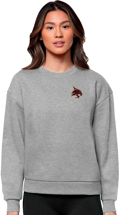 Antigua Women's Texas State University Victory Crew Sweatshirt