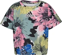 adidas Girls' All Over Print Short Sleeve T-shirt