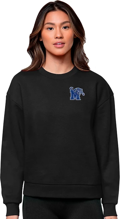 Antigua Women's University of Memphis Victory Crew Sweatshirt