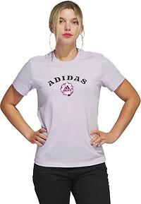 adidas Women's Bloom Linear Graphic Short Sleeve T-shirt