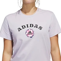 adidas Women's Bloom Linear Graphic Short Sleeve T-shirt