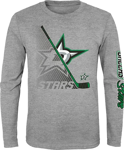Outerstuff Boys’ Dallas Stars Split Speed Long Sleeve T-shirt