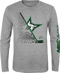 Outerstuff Boys’ Dallas Stars Split Speed Long Sleeve T-shirt