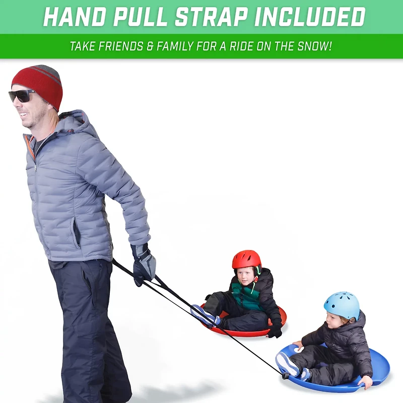 GoSports 29in Premium Snow Saucer 2-pack