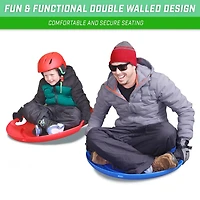 GoSports 29in Premium Snow Saucer 2-pack