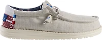 HEYDUDE Men's Wally Texas Canvas Slip-On Shoes
