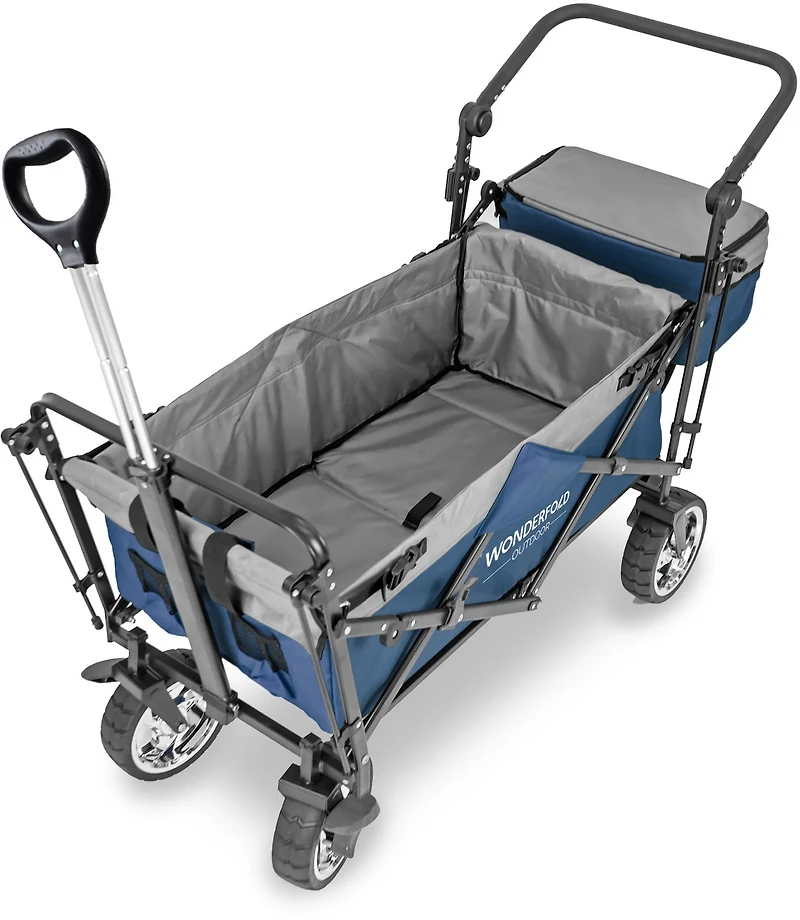 Wonderfold Wagon Push and Pull Utility with Canopy Brakes