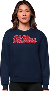 Antigua Women's University of Mississippi Victory Crew Sweatshirt