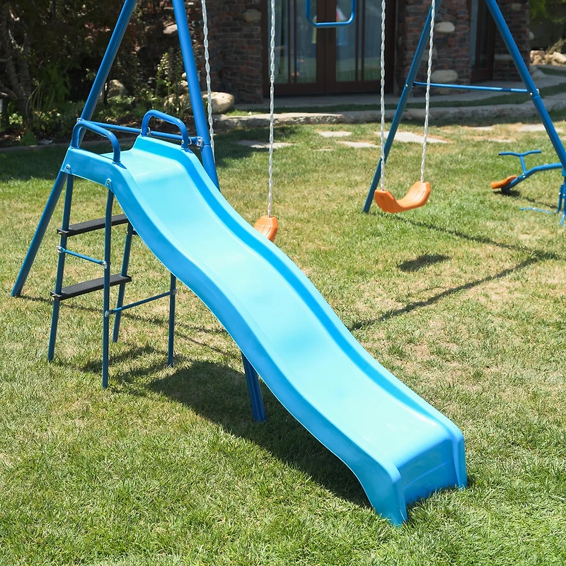 Fitness Reality Kids' 6-Station Swing Set with Seesaw