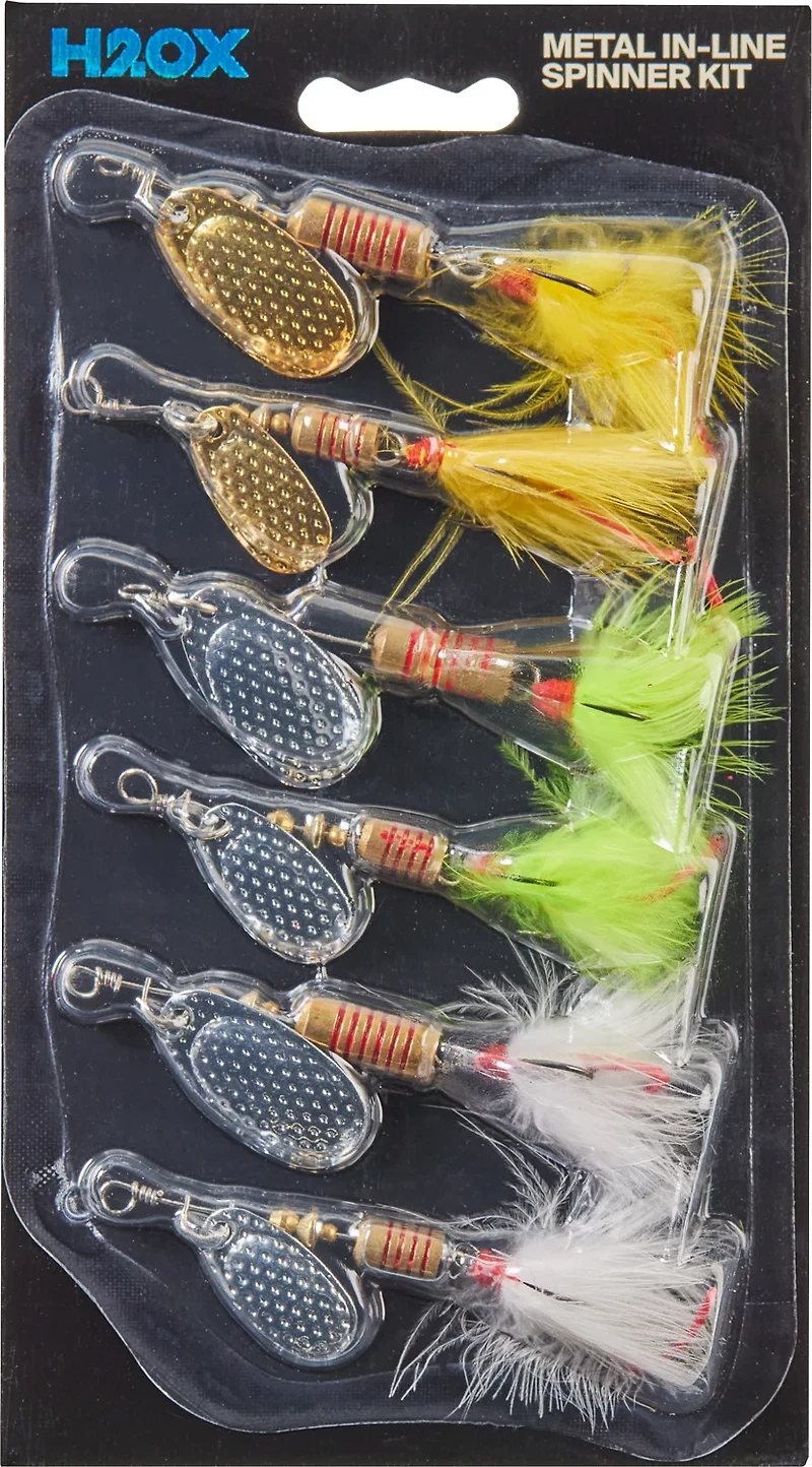 H2OX 6-Piece Metal In Line Spinner Kit