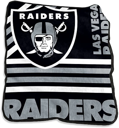 Logo Brands Las Vegas Raiders 50 in x 60 in Raschel Throw
