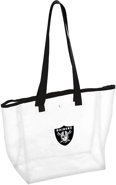 Logo Brands Las Vegas Raiders Stadium Clear Tote Bag