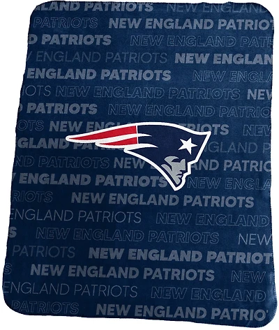Logo Brands New England Patriots Classic Fleece Throw