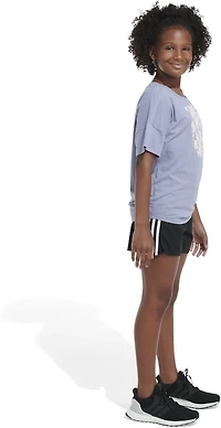adidas Girls' Loose Front Tie T-shirt