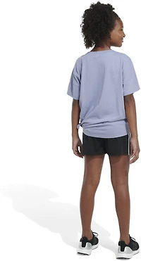 adidas Girls' Loose Front Tie T-shirt