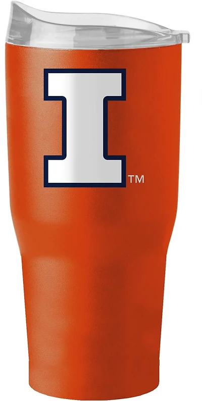 Logo Brands University of Illinois 30 oz Powder Coated Tumbler