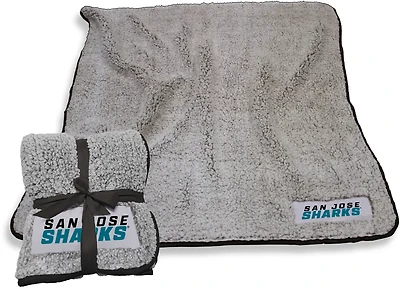 Logo Brands San Jose Sharks Frosty Fleece Throw
