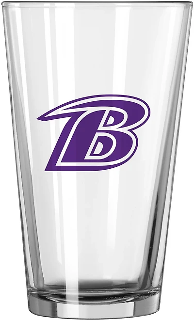Logo Brands Baltimore Ravens 16 oz Gameday Pint Glass