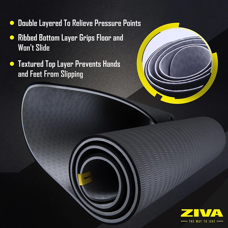 ZIVA Yoga Mat 5mm TPE