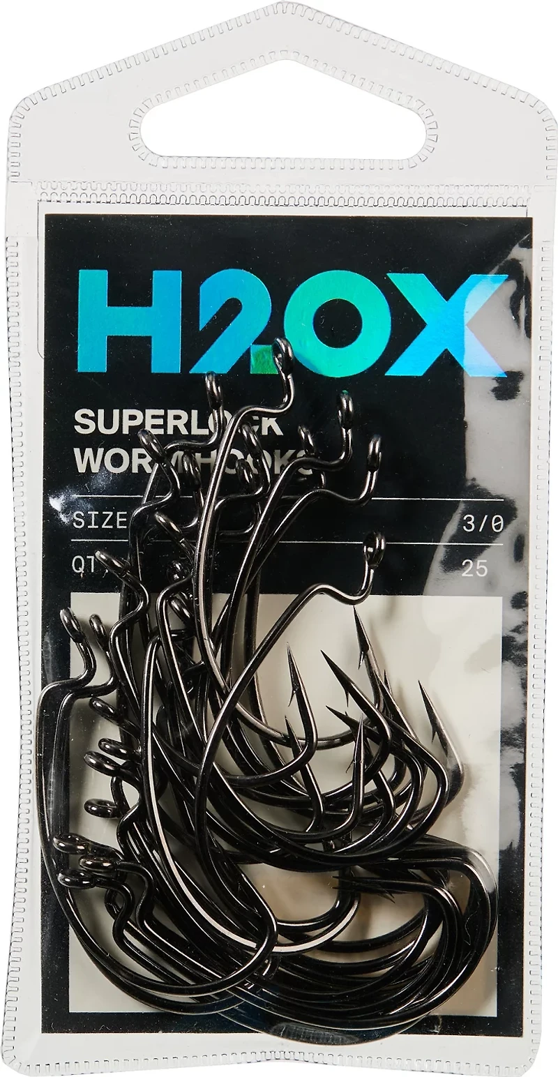 H2OX Superlock Worm Hooks Pack