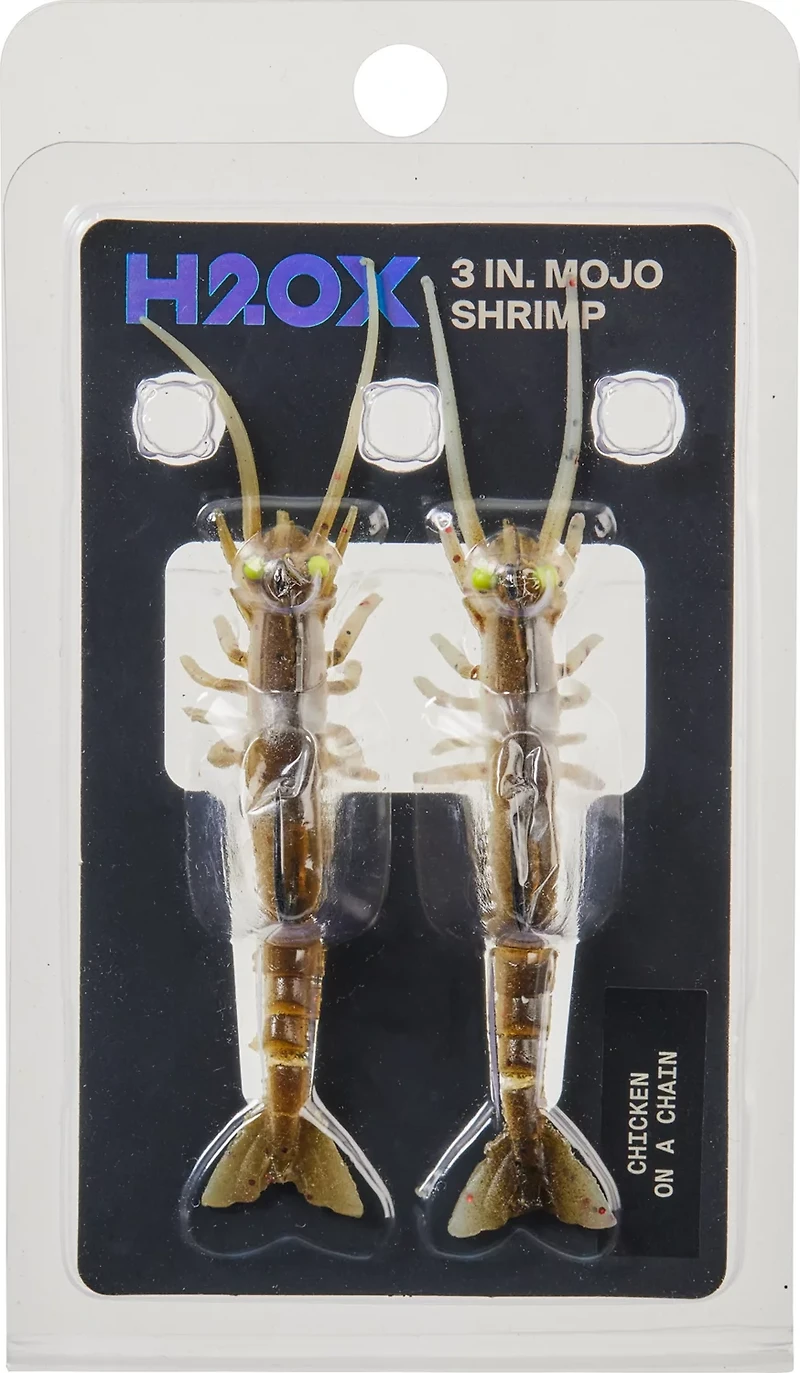 H2OX 3 inch Mojo Shrimp 2 Pack