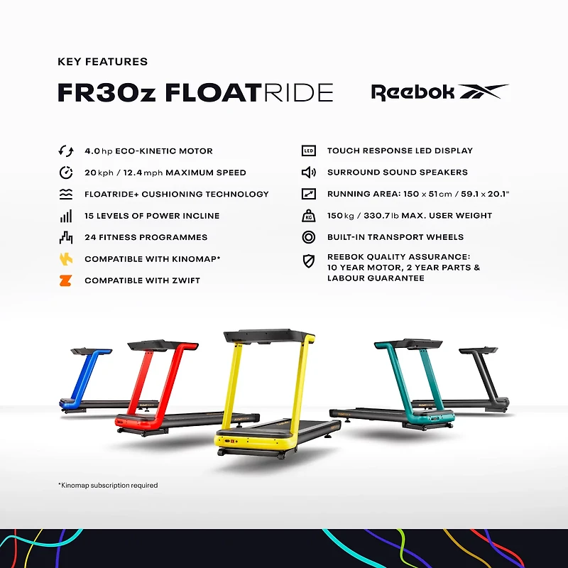 Reebok FR30z Floatride 120V Treadmill