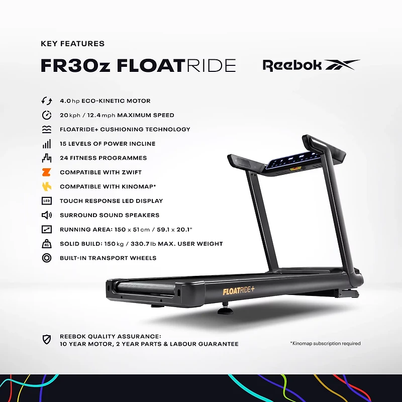 Reebok FR30z Floatride 120V Treadmill