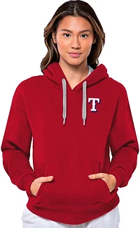Antigua Women's Texas Rangers Victory Pullover Hoodie