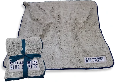 Logo Brands Columbus Blue Jackets Frosty Fleece Throw