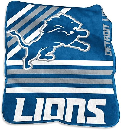 Logo Brands Detroit Lions 50 in x 60 in Raschel Throw