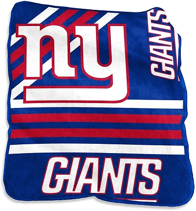 Logo Brands New York Giants 50 in x 60 in Raschel Throw