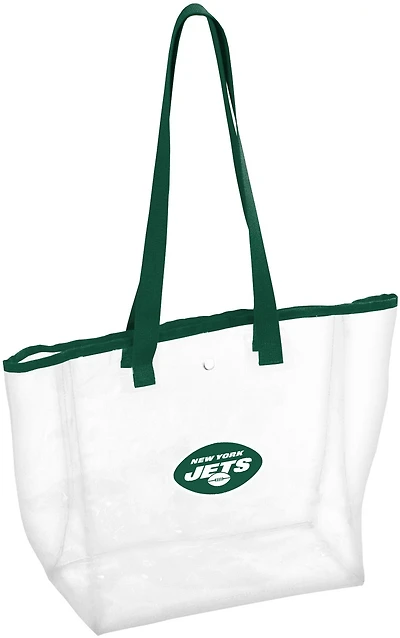 Logo Brands New York Jets Stadium Clear Tote Bag