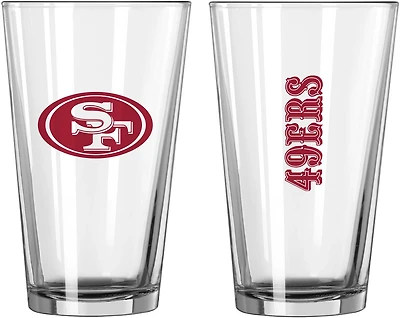 Logo Brands San Francisco 49ers 16 oz Gameday Pint Glass
