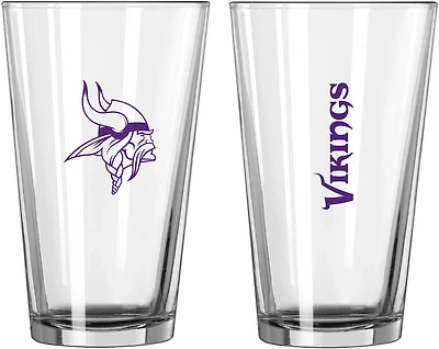 Logo Brands Minnesota Vikings 16 oz Gameday Pint Glass