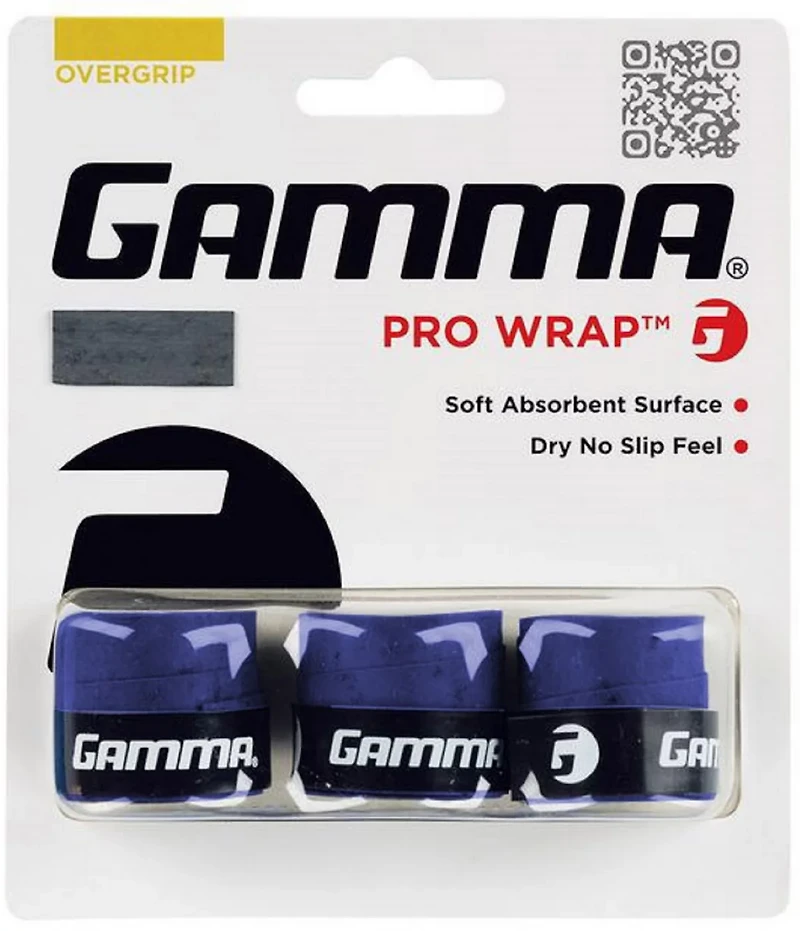 Gamma Pro Wrap Tennis Overgrip 3-Pack