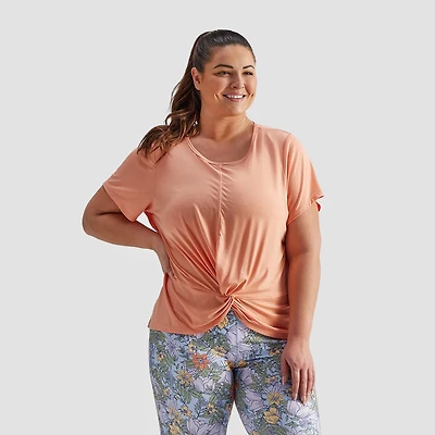 Freely Women's Ronnie Twist Plus Size Top