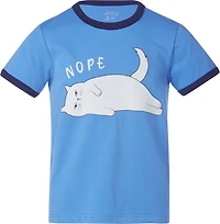 BCG Girls' Cotton Ringer Nope T-shirt