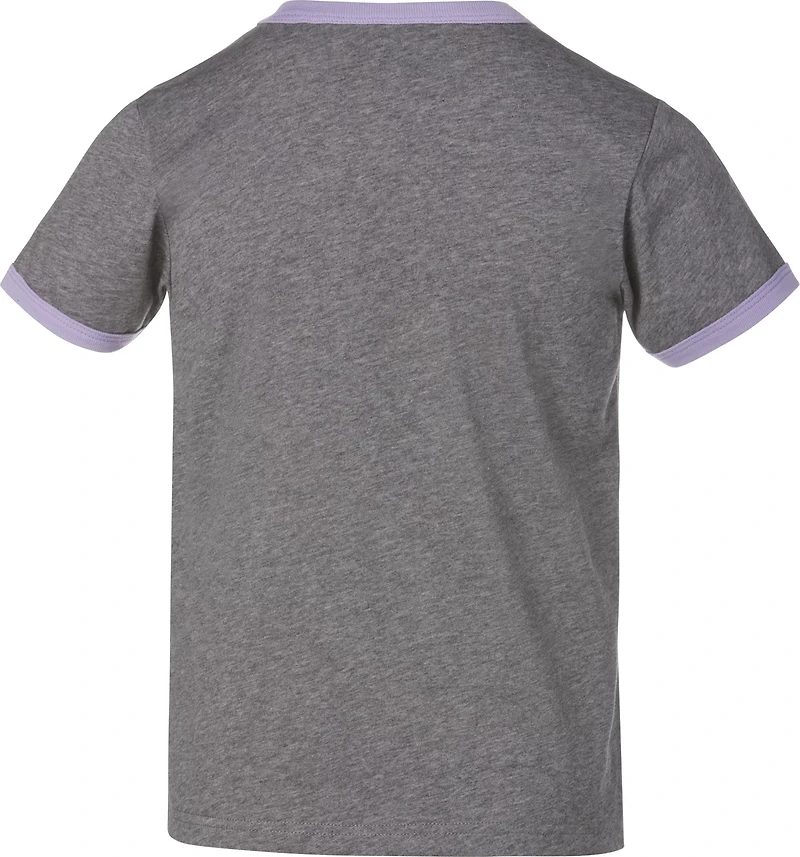 BCG Girls' Cotton Ringer Flower T-shirt