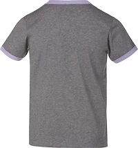 BCG Girls' Cotton Ringer Flower T-shirt