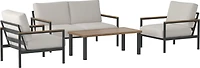 Mosaic 4 Seat Conversation Furniture Set with Cushions