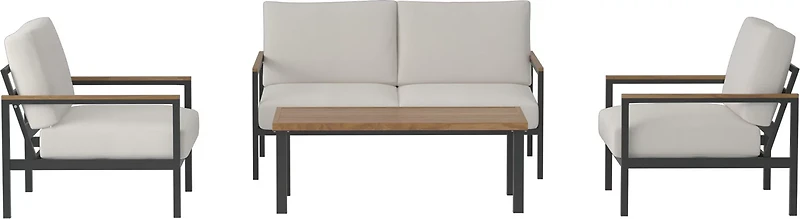 Mosaic 4 Seat Conversation Furniture Set with Cushions