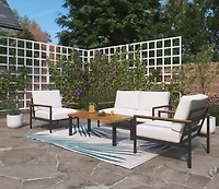 Mosaic 4 Seat Conversation Furniture Set with Cushions