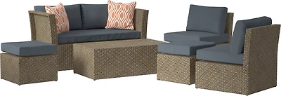 Mosaic Nesting Wicker Conversation Furniture Set