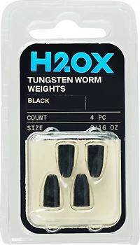 H2OX 3/16 Oz Tungsten Worm Weights 4 Pack