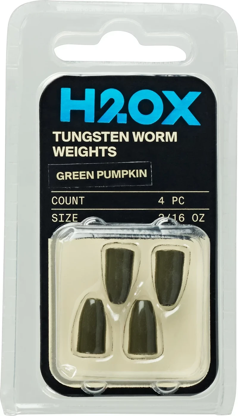 H2OX 3/16 Oz Tungsten Worm Weights 4 Pack