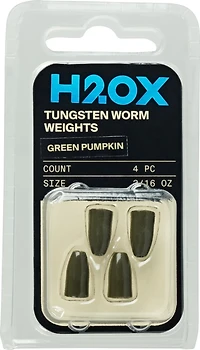 H2OX 3/16 Oz Tungsten Worm Weights 4 Pack