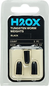 H2OX / oz Tungsten Worm Weights 3 Pack