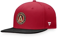 Fanatics Men's Atlanta United FC Fundamental Adjustable Structured Flat Brim Snapback Cap